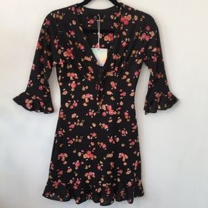 Missguided flower print dress